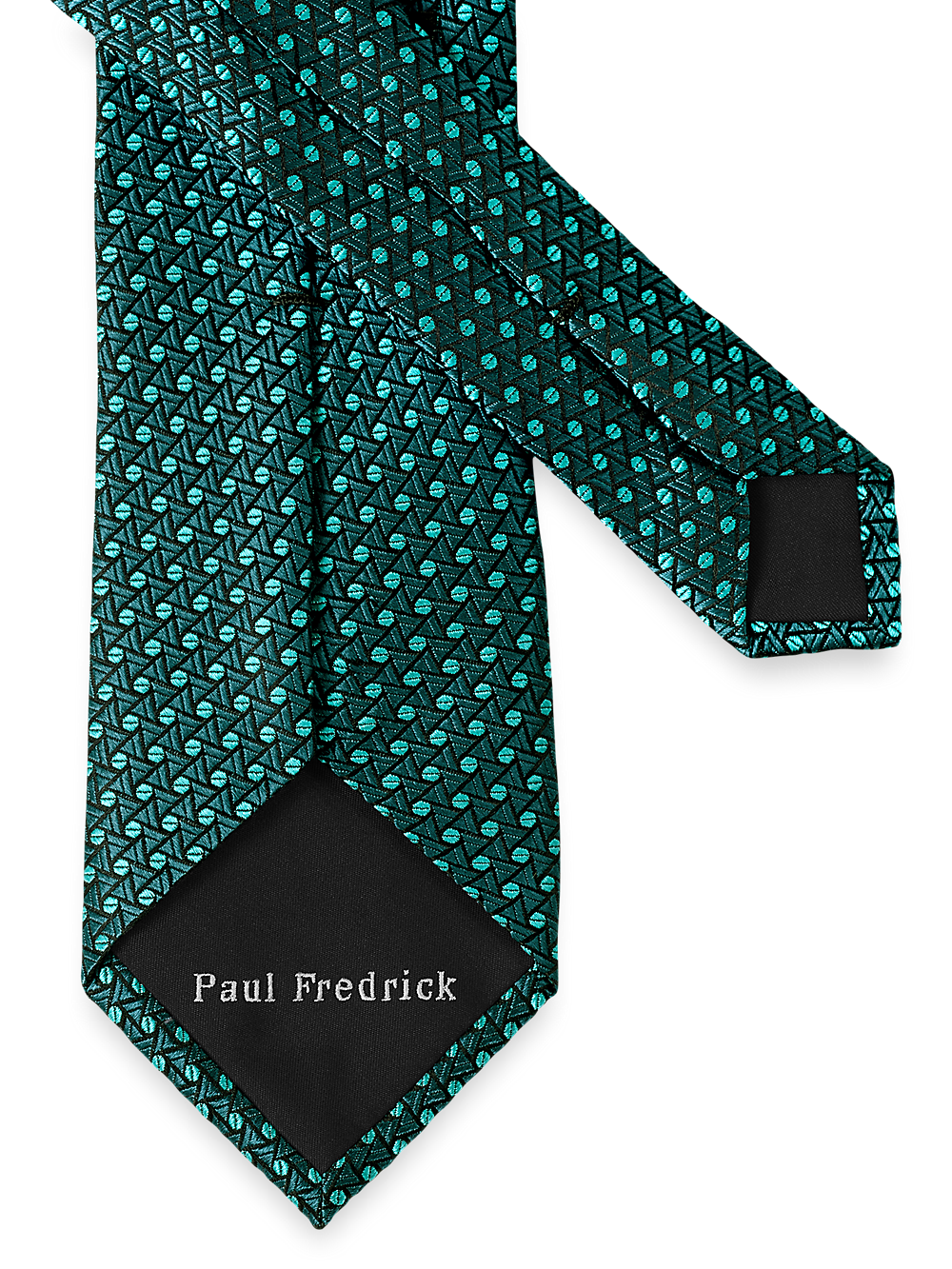 Alternate Image of Geometric Woven Silk Tie-2