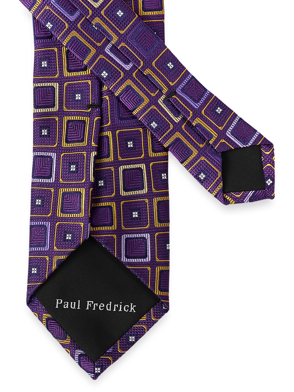 Alternate Image of Geometric Woven Silk Tie-2