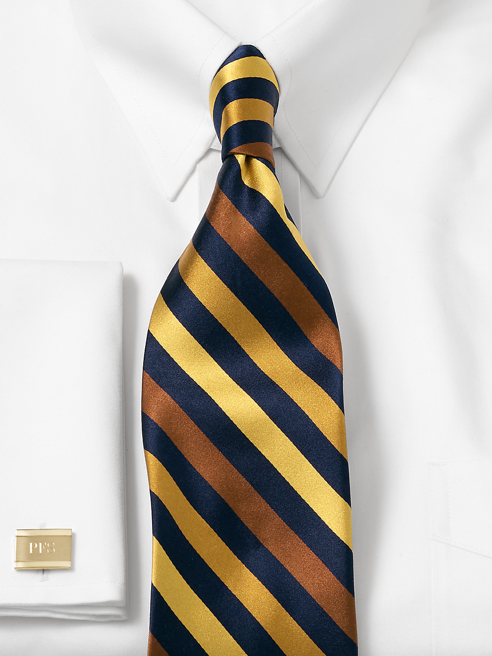 Alternate Image of Stripe Woven Silk Tie-1