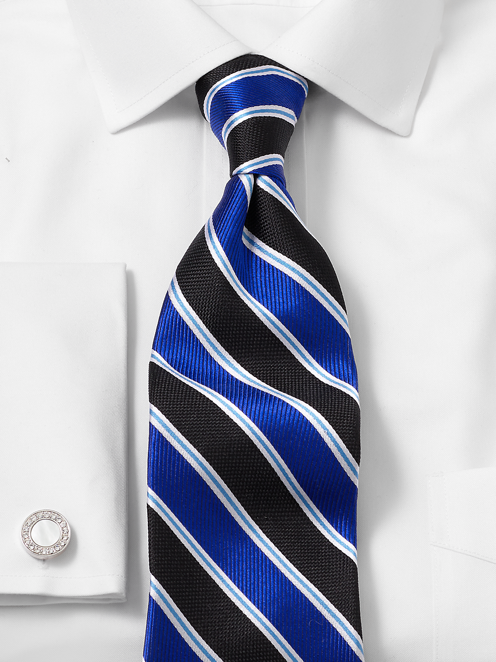 Alternate Image of Stripe Woven Silk Tie-1