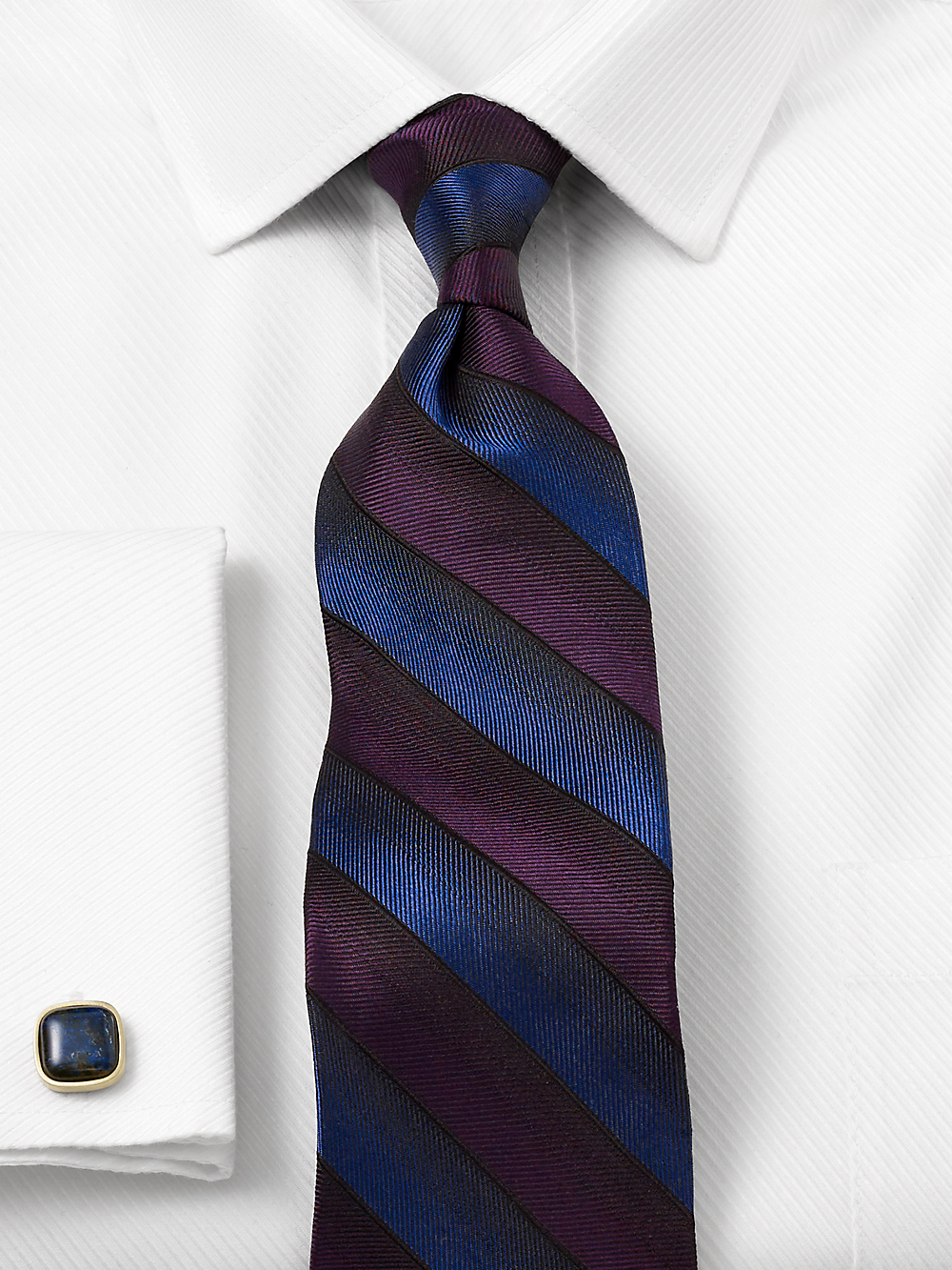 Alternate Image of Stripe Woven Silk Tie-1