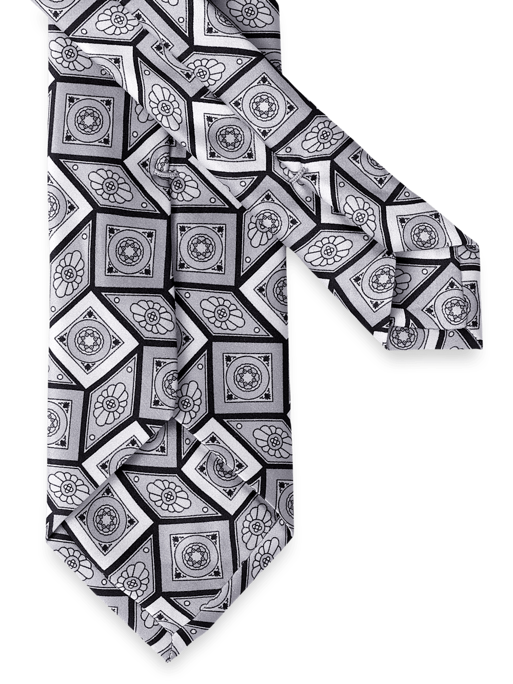 Alternate Image of Medallion Printed Italian Silk Tie-2