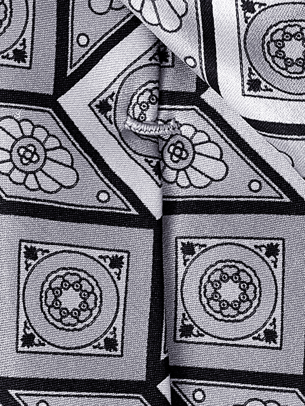 Alternate Image of Medallion Printed Italian Silk Tie-3