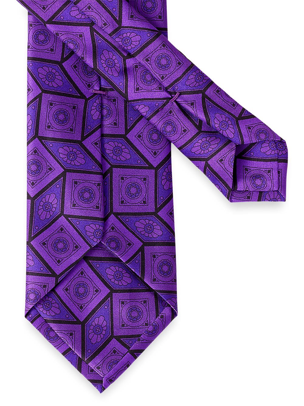 Alternate Image of Medallion Printed Italian Silk Tie-2