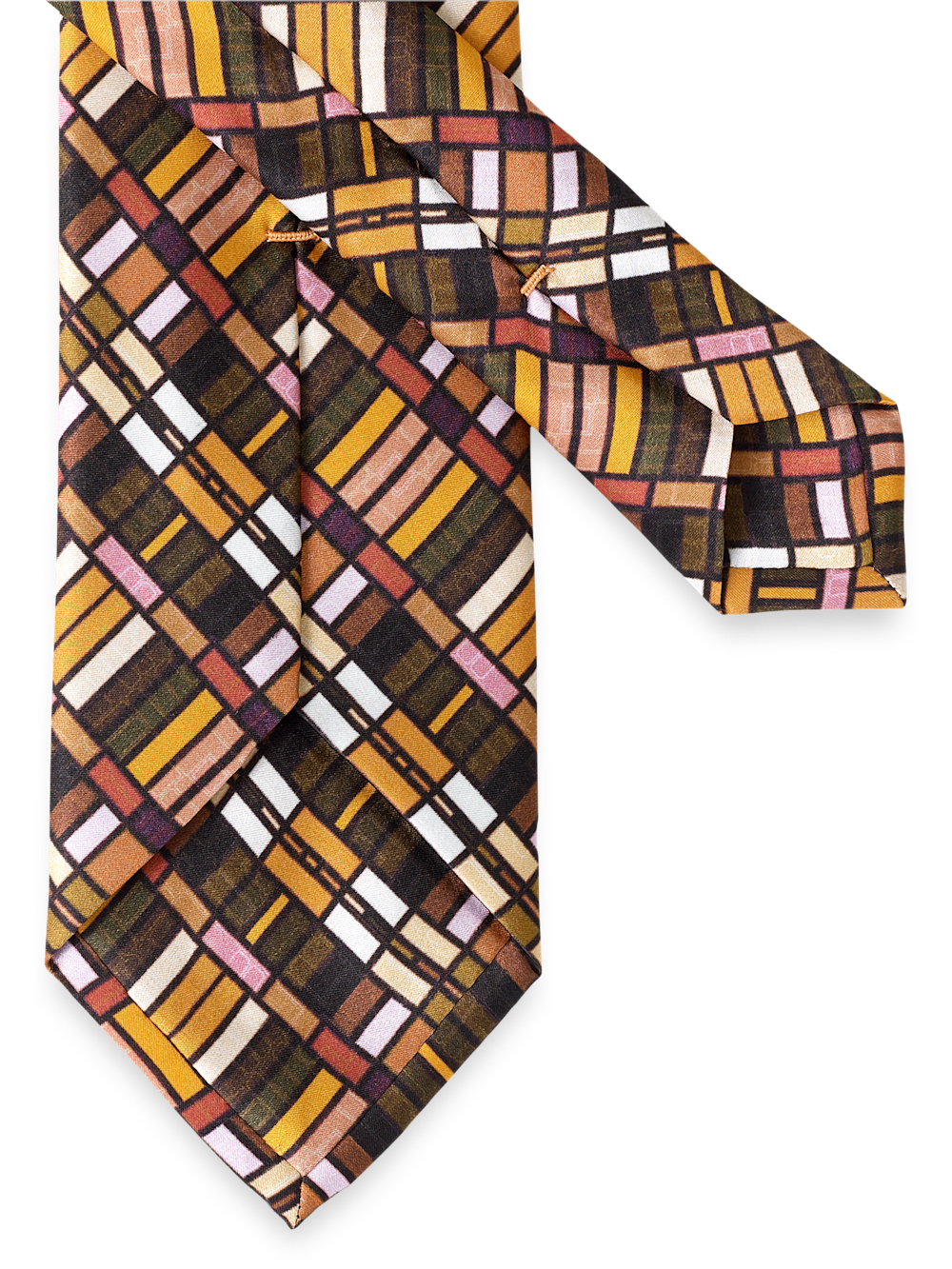 Alternate Image of Geometric Printed Italian Silk Tie-2