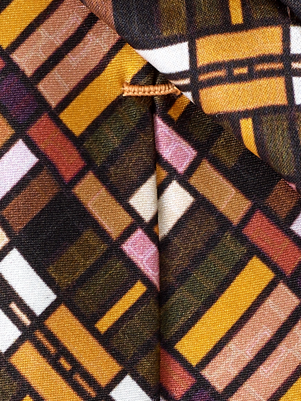 Alternate Image of Geometric Printed Italian Silk Tie-3