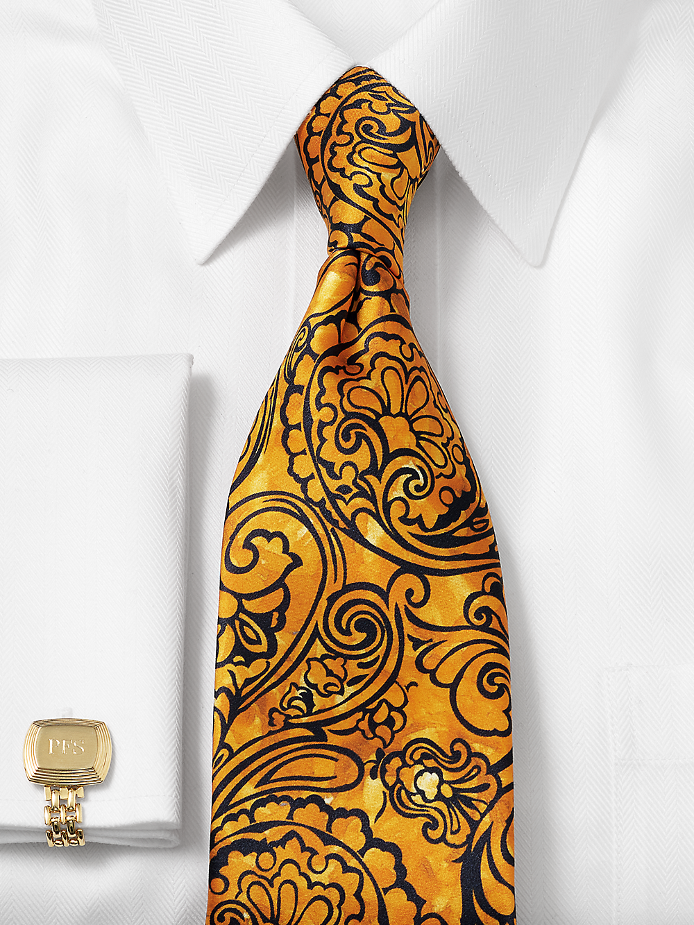 Alternate Image of Paisley Printed Italian Silk Tie-1