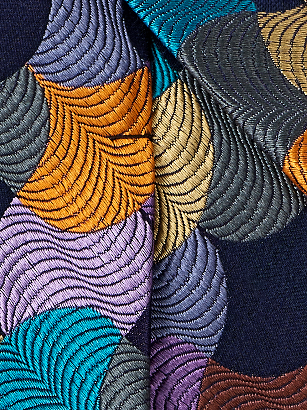 Alternate Image of Geometric Woven Silk Tie-3