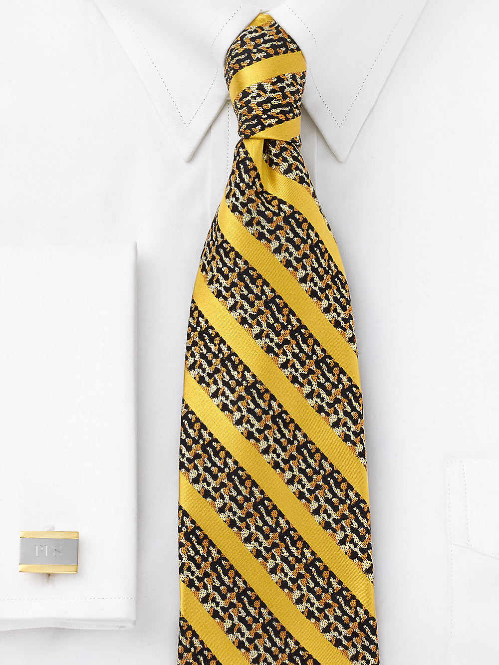 Alternate Image of Stripe Woven Silk Blend Tie-1