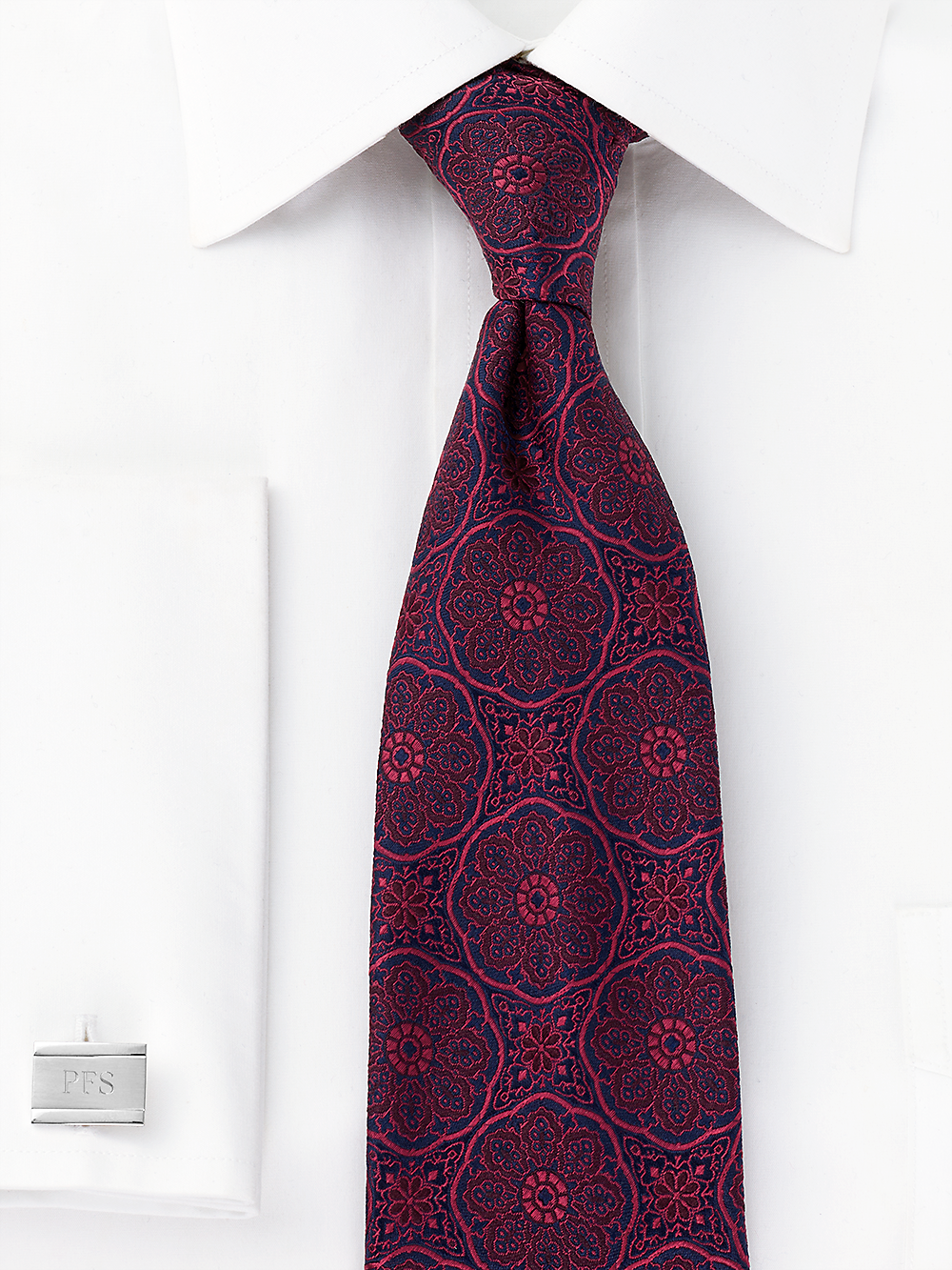 Alternate Image of Medallion Woven Silk Tie-1