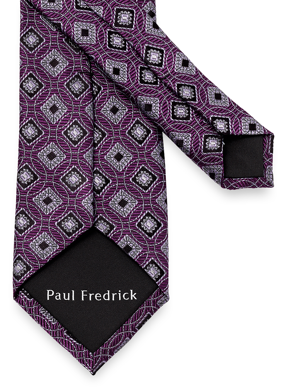 Alternate Image of Geometric Woven Silk Tie-2