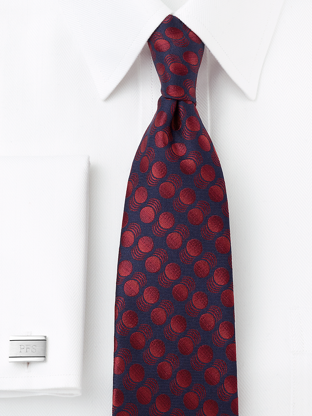 Alternate Image of Circles Woven Silk Tie-1