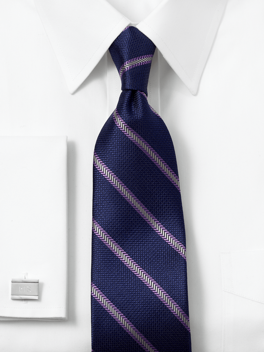 Alternate Image of Stripe Woven Silk Tie-1