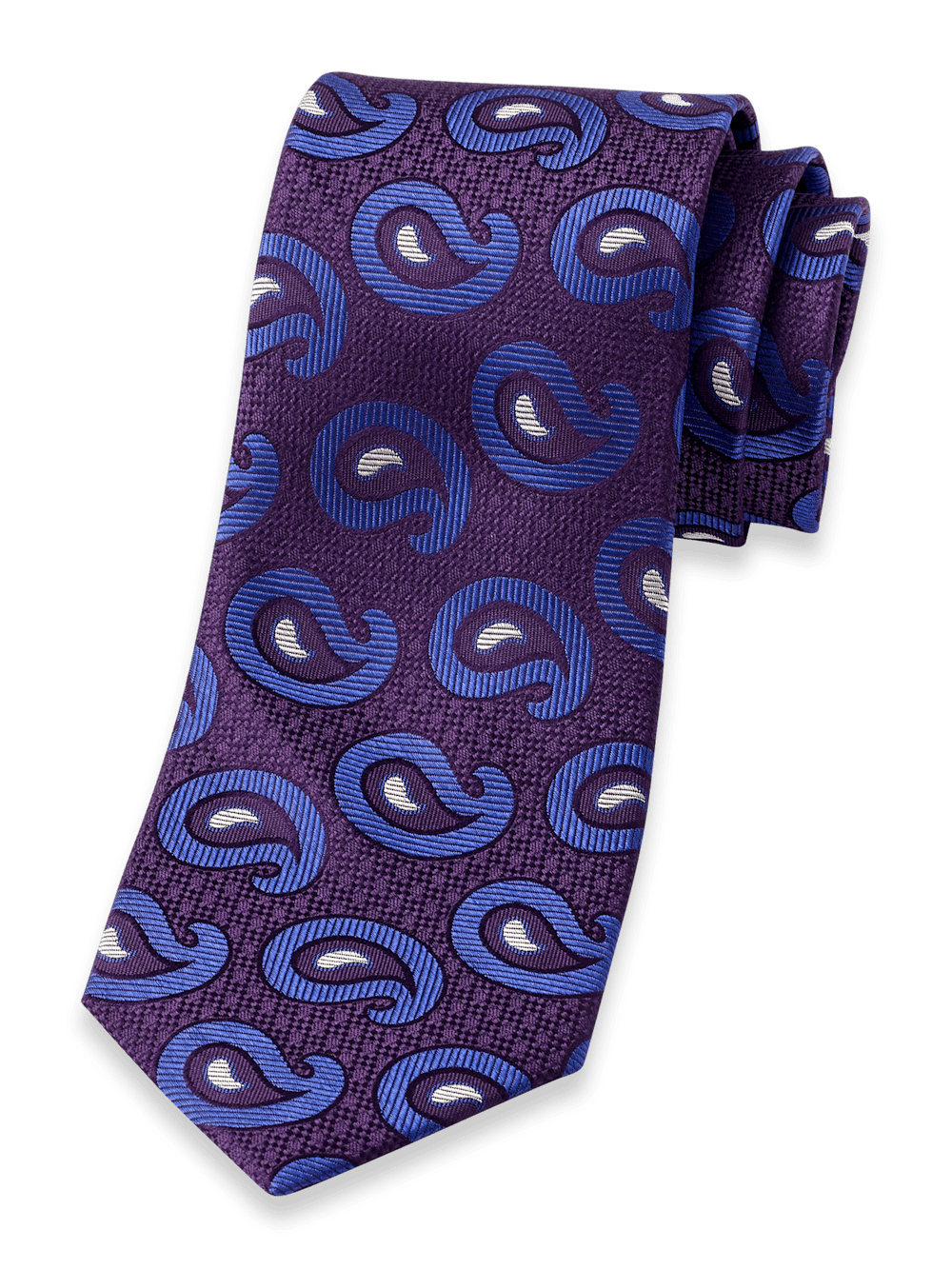 Product Image of Paisley Deco Woven Silk Tie-Purple/Lavender