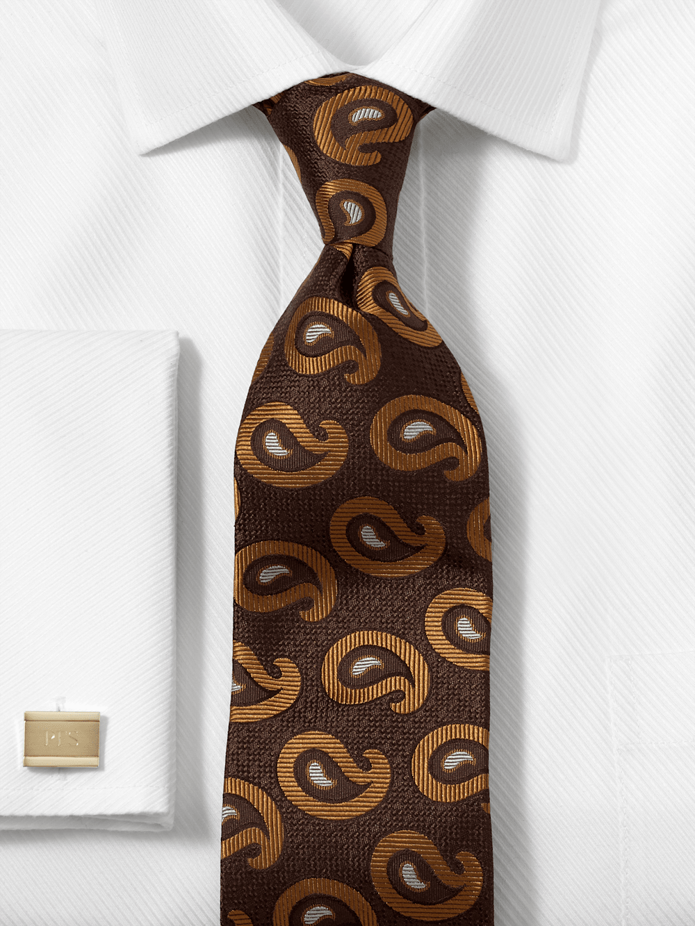 Alternate Image of Paisley Deco Woven Silk Tie-1