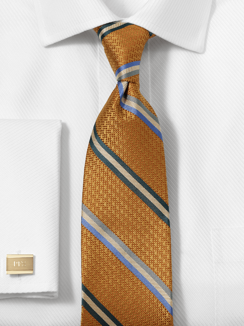 Alternate Image of Stripe Woven Silk Tie-1