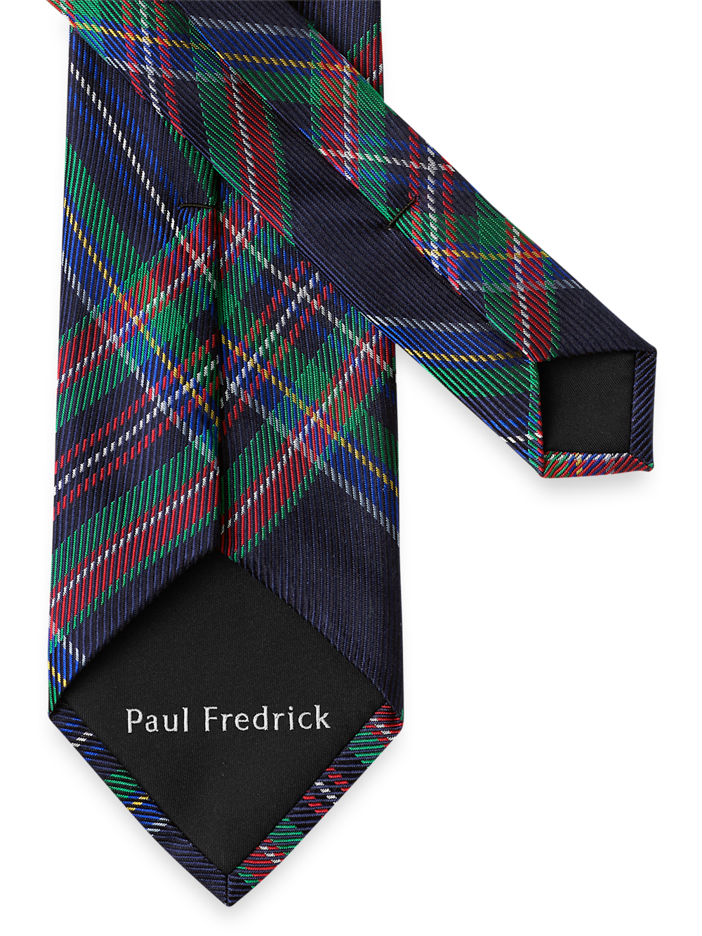 Alternate Image of Tartan Plaid Woven Silk Tie-2