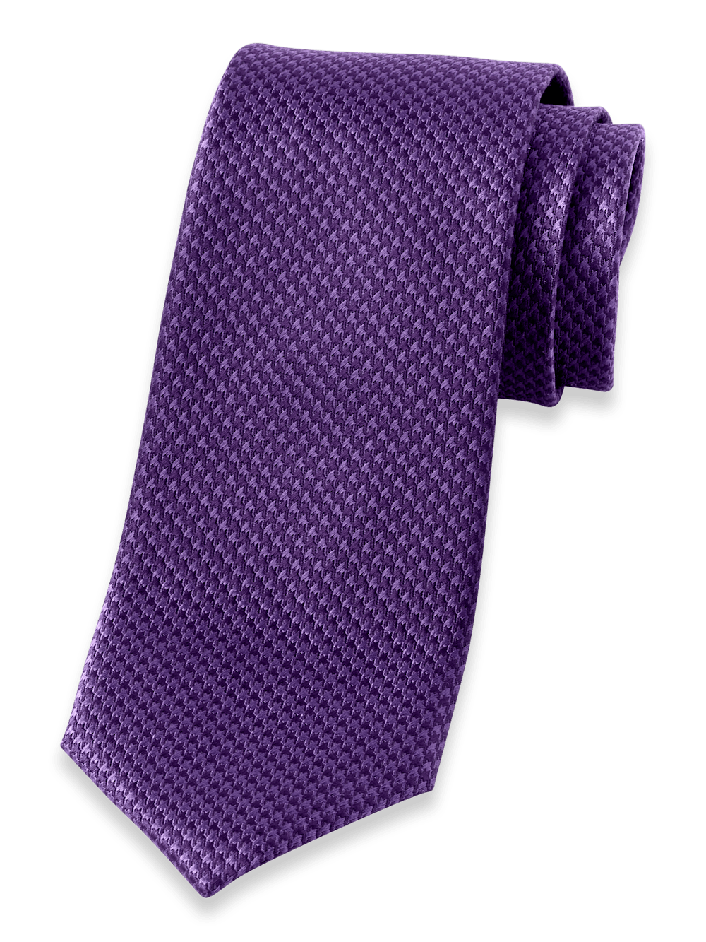 Product Image of Houndstooth Woven Silk Tie-Purple