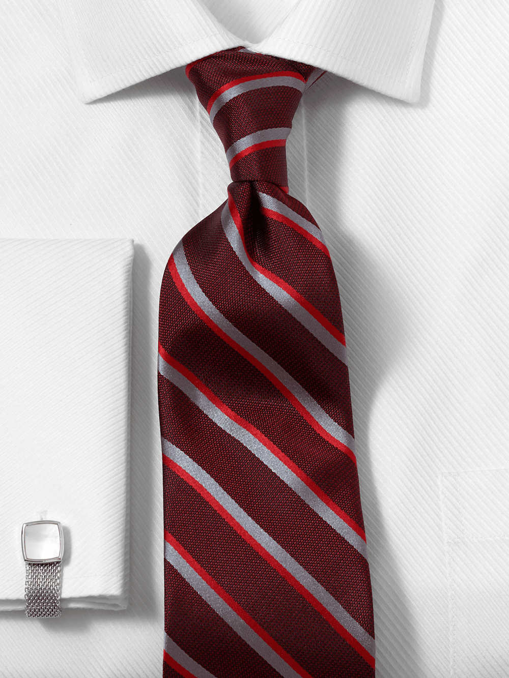 Alternate Image of Stripe Woven Silk Tie-1