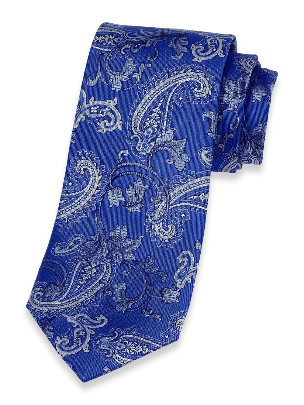 Product Image of Paisley Woven Silk Tie-Blue