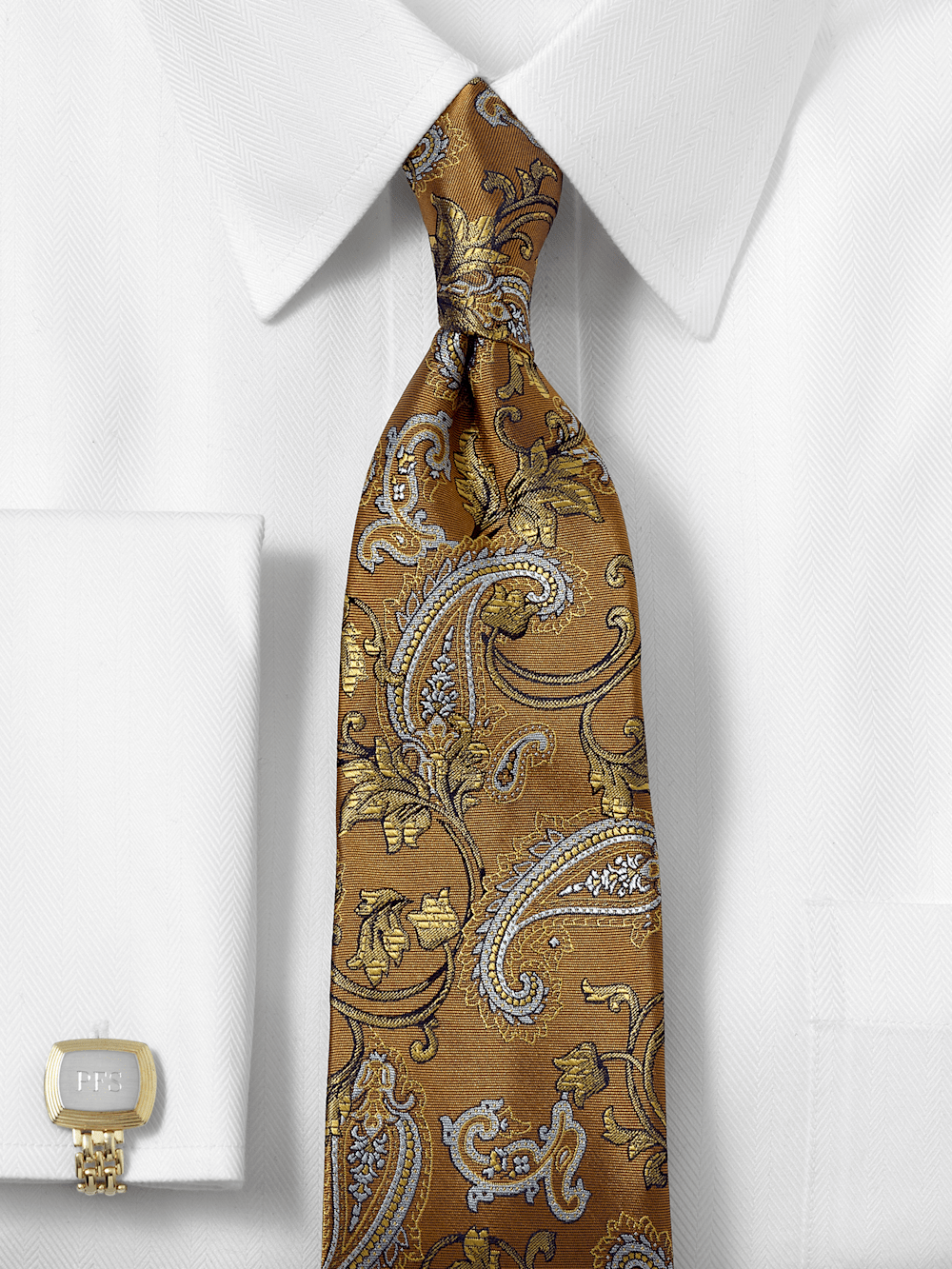 Alternate Image of Paisley Woven Silk Tie-1