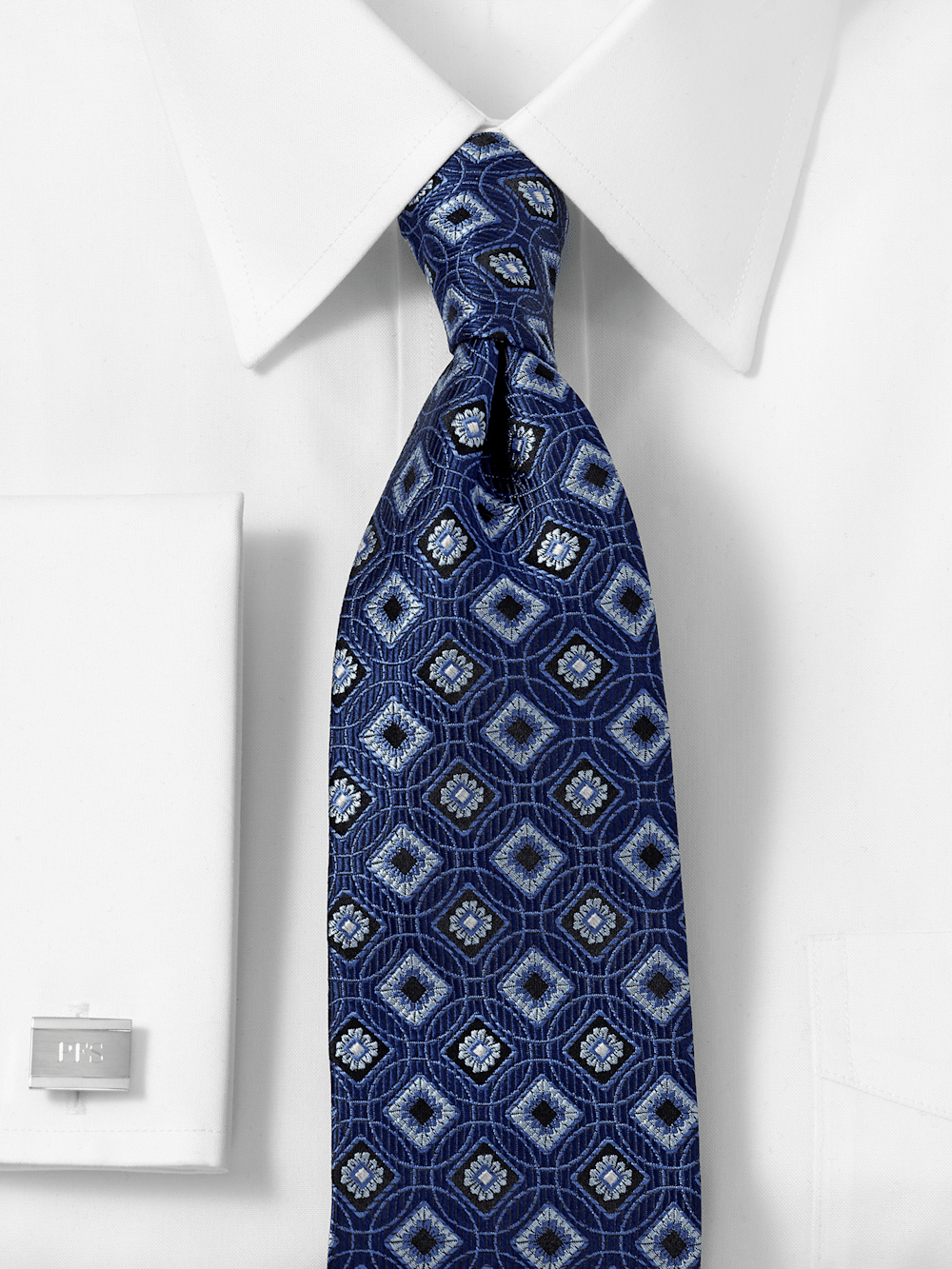 Alternate Image of Medallion Woven Silk Tie-1