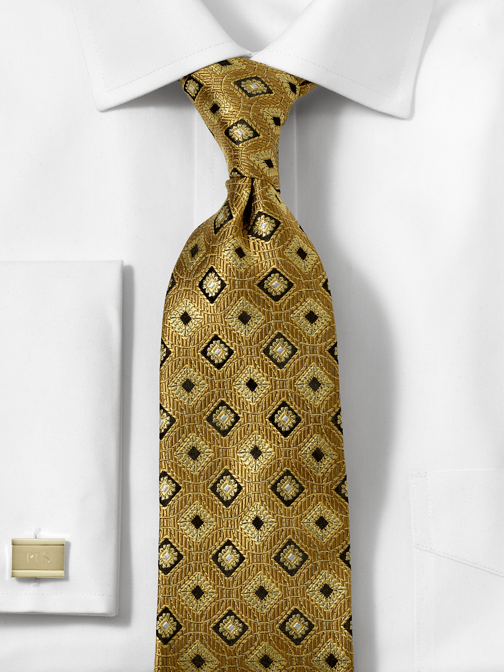 Alternate Image of Medallion Woven Silk Tie-1