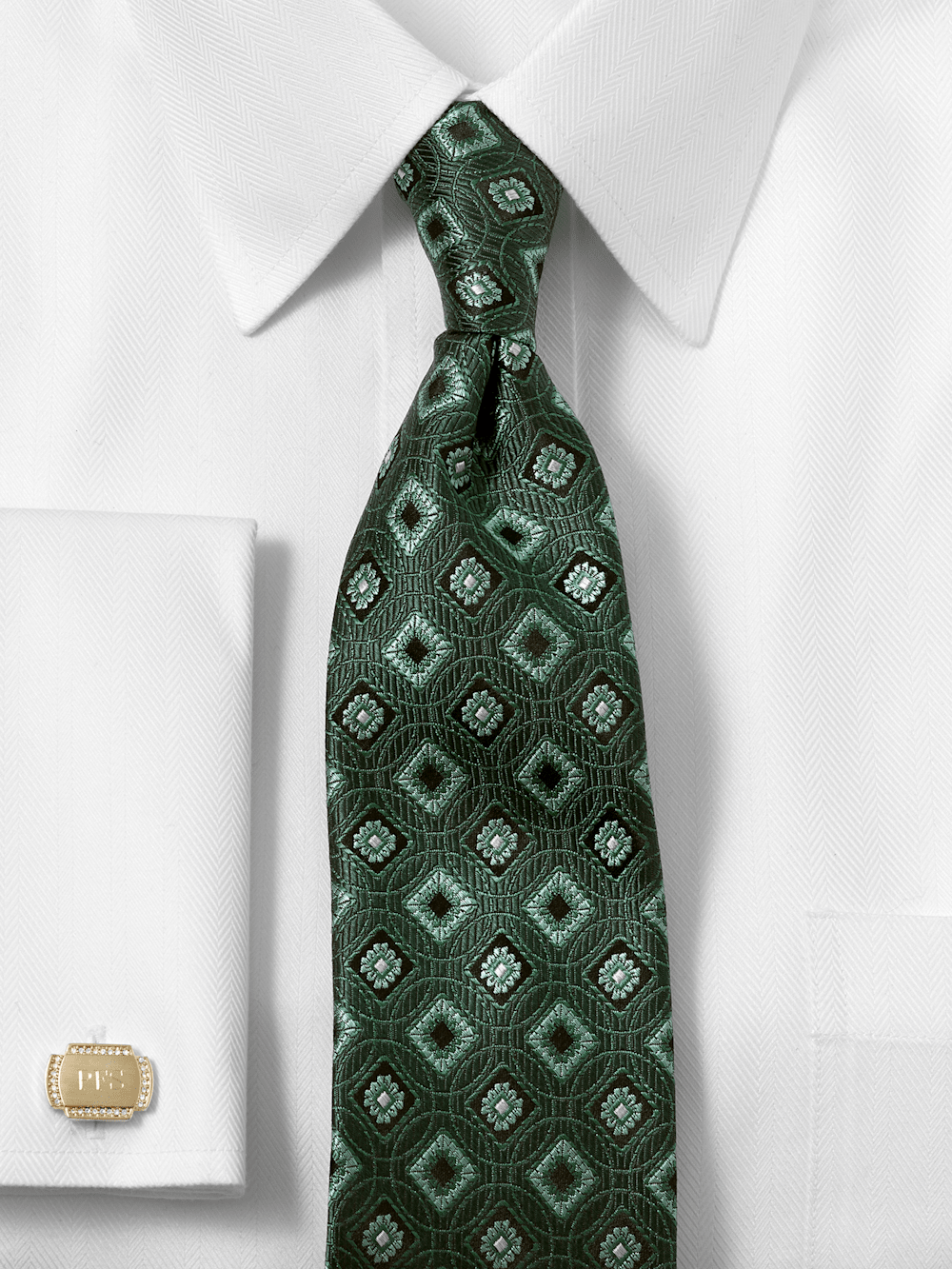 Alternate Image of Medallion Woven Silk Tie-1