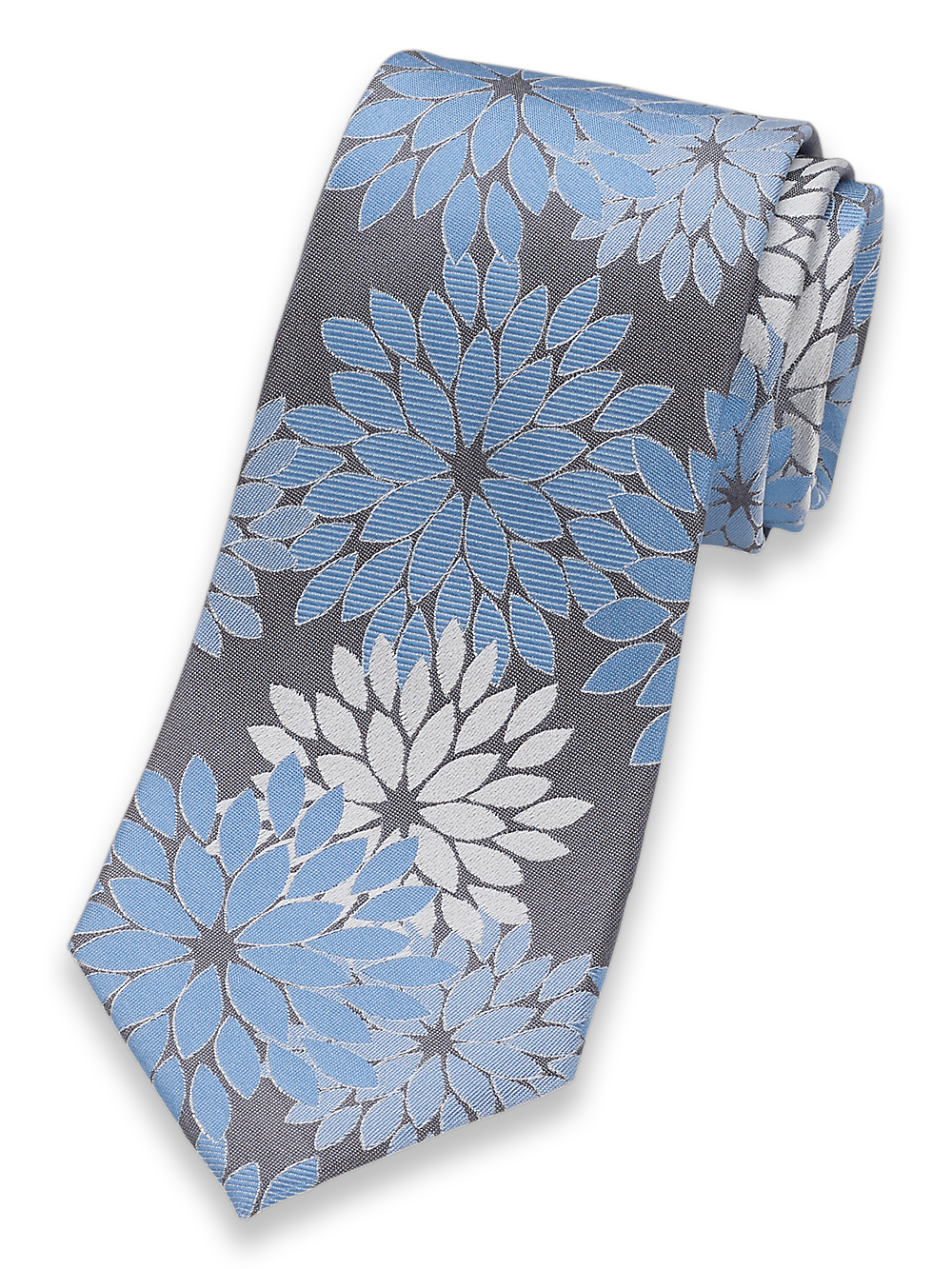 Product Image of Floral Silk Tie-Blue