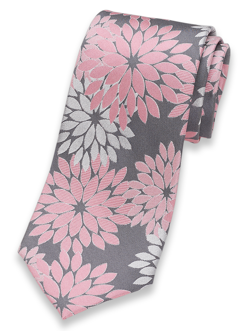 Product Image of Floral Silk Tie-Pink