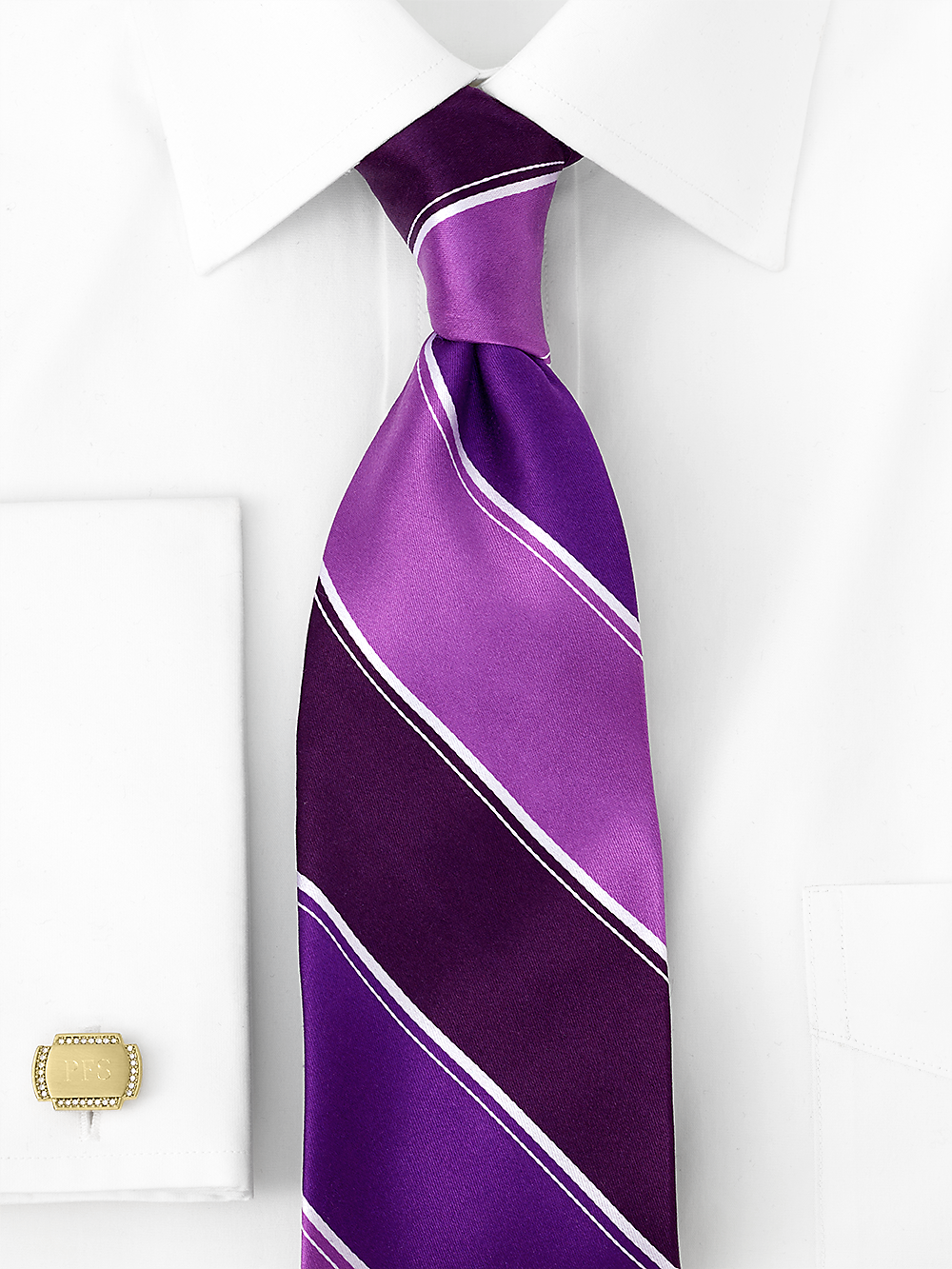 Alternate Image of Stripe Woven Silk Tie-1