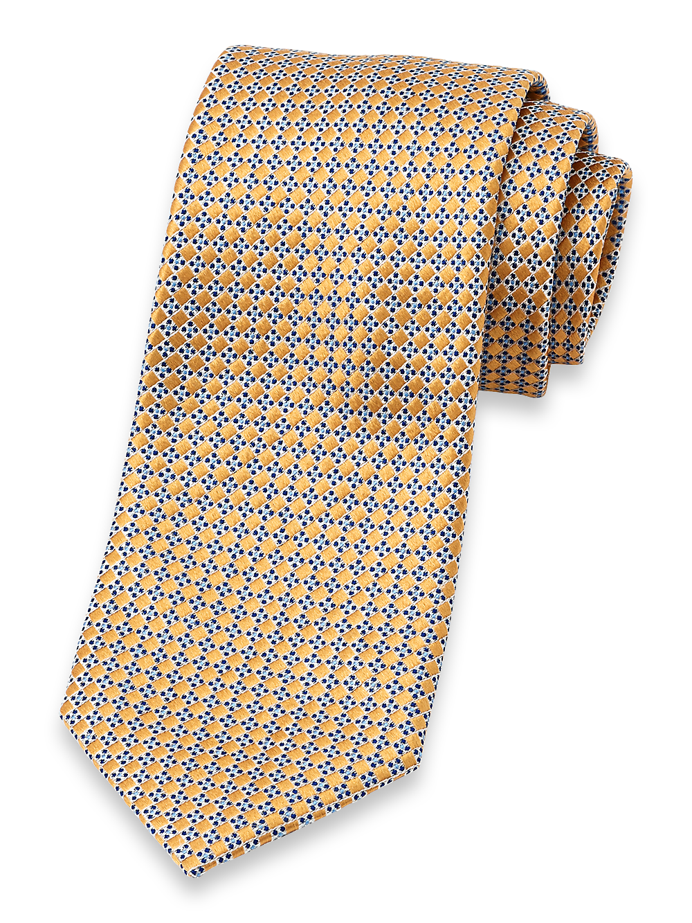 Product Image of Geometric Woven Silk Tie-Yellow