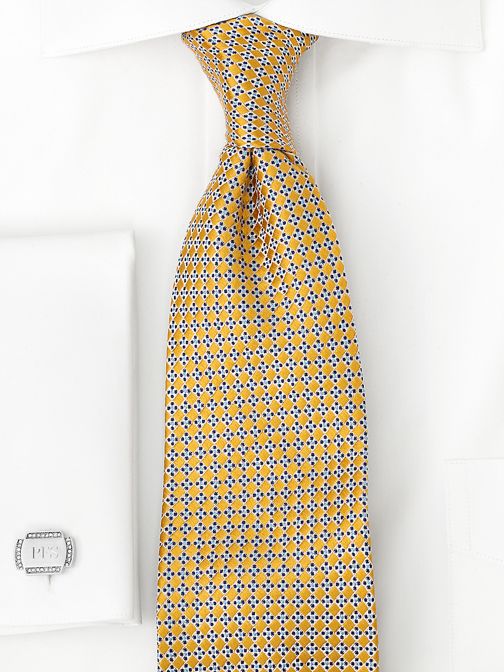 Alternate Image of Geometric Woven Silk Tie-1