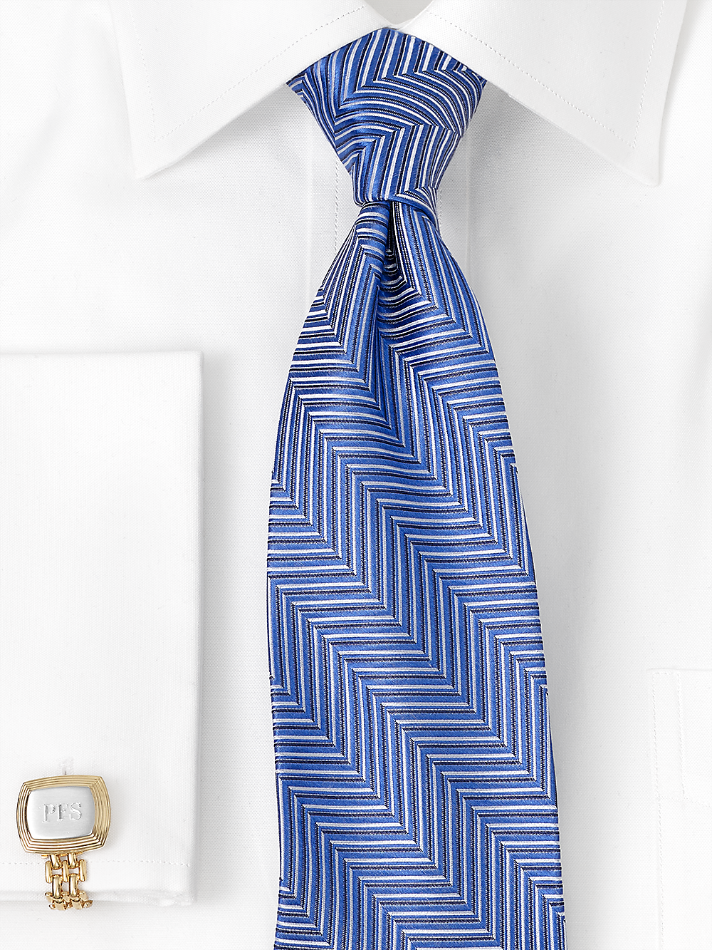 Alternate Image of Herringbone Woven Silk Tie-1