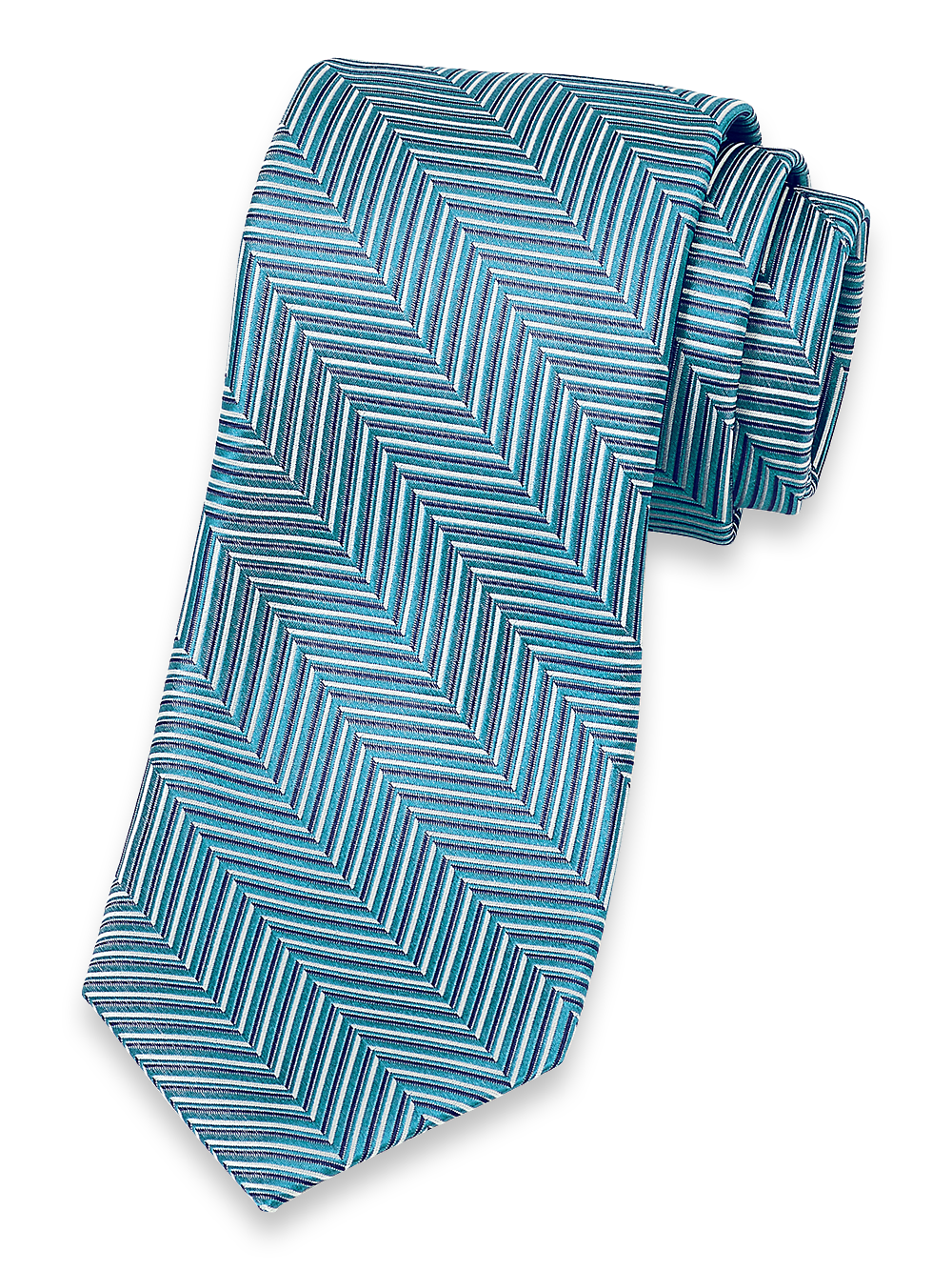 Product Image of Herringbone Woven Silk Tie-1