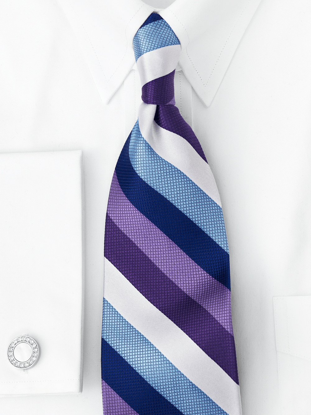 Alternate Image of Stripe Woven Silk Tie-1