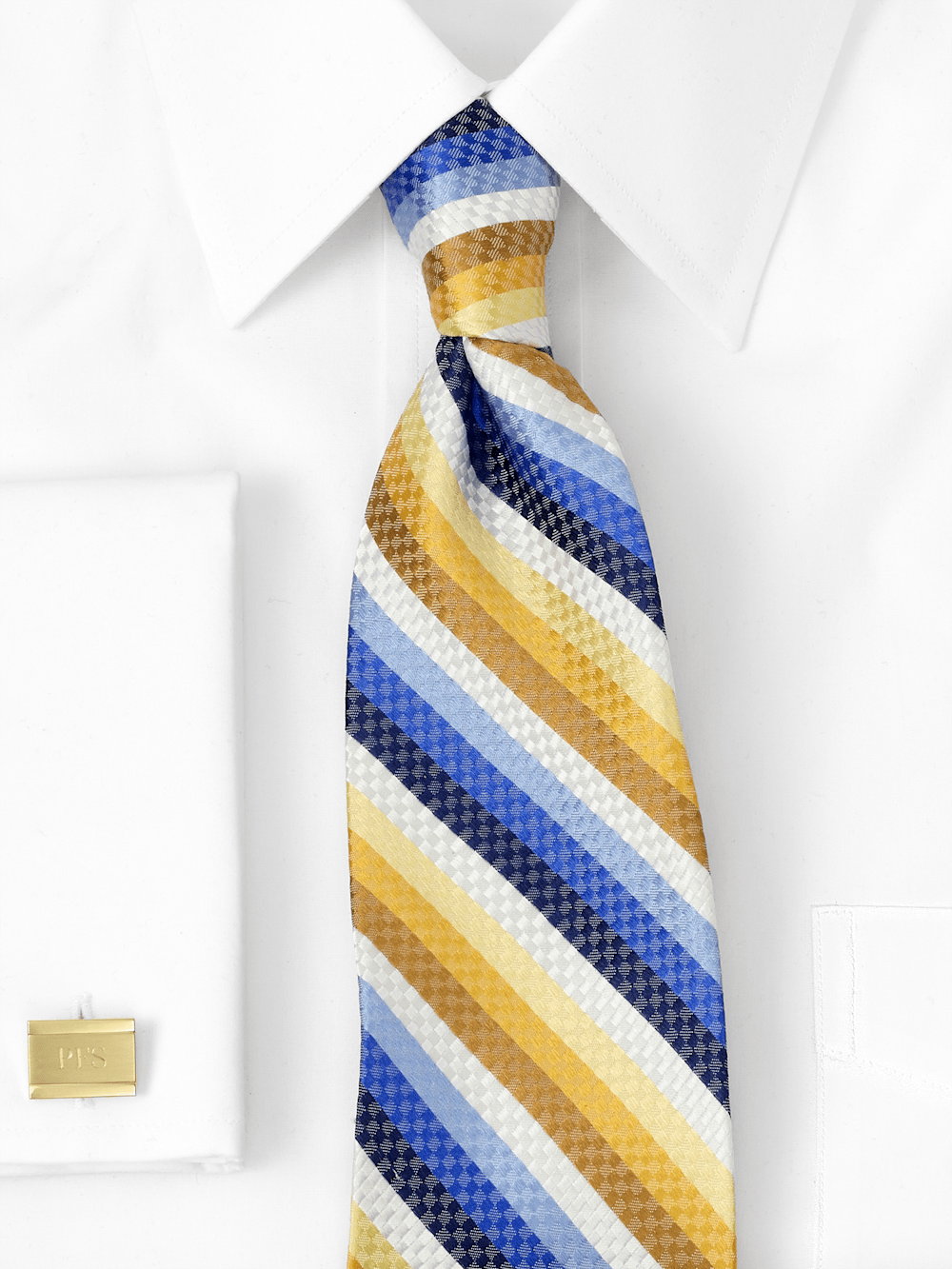 Alternate Image of Stripe Woven Silk Tie-1