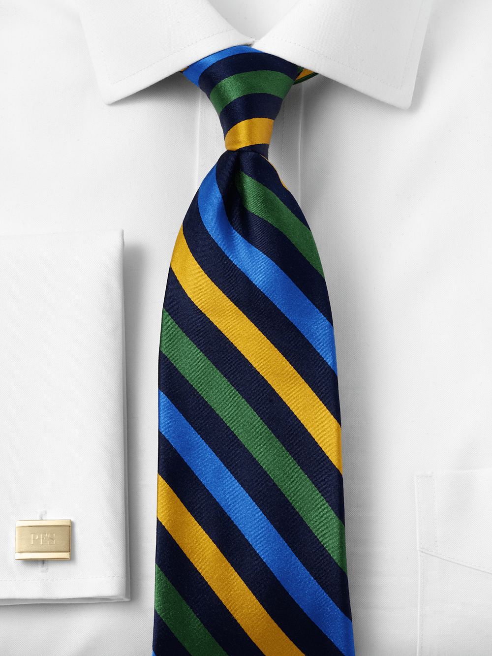 Alternate Image of Stripe Woven Silk Tie-1