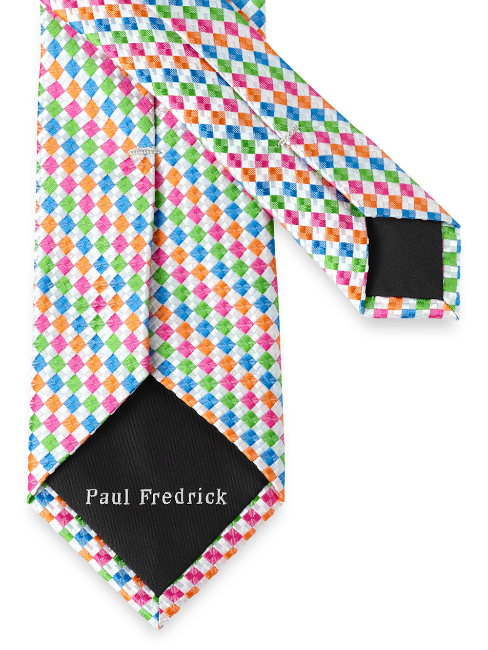 Alternate Image of Geometric Woven Silk Tie-2