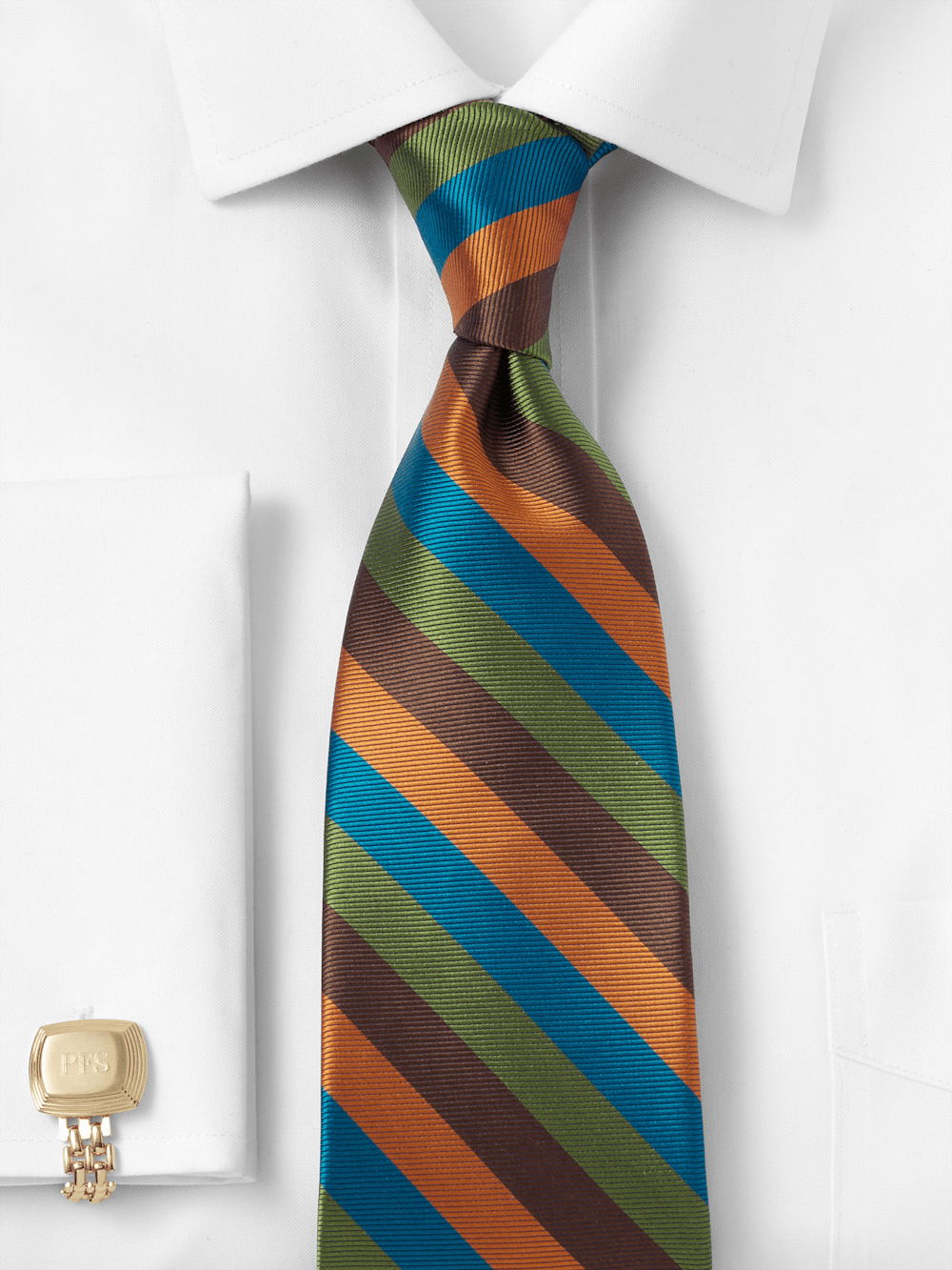 Alternate Image of Stripe Woven Silk Tie-1