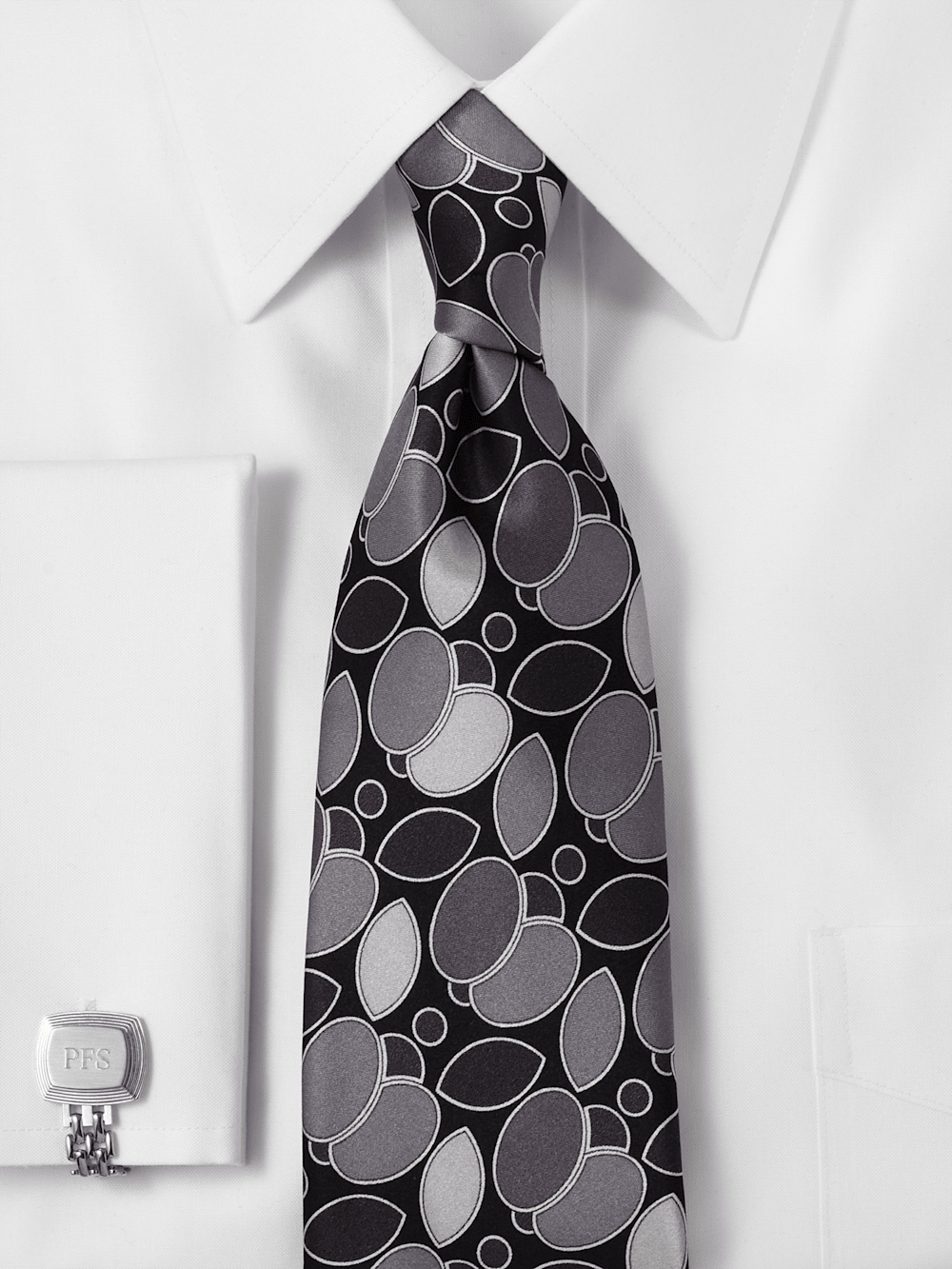 Alternate Image of Medallion Woven Silk Tie-1