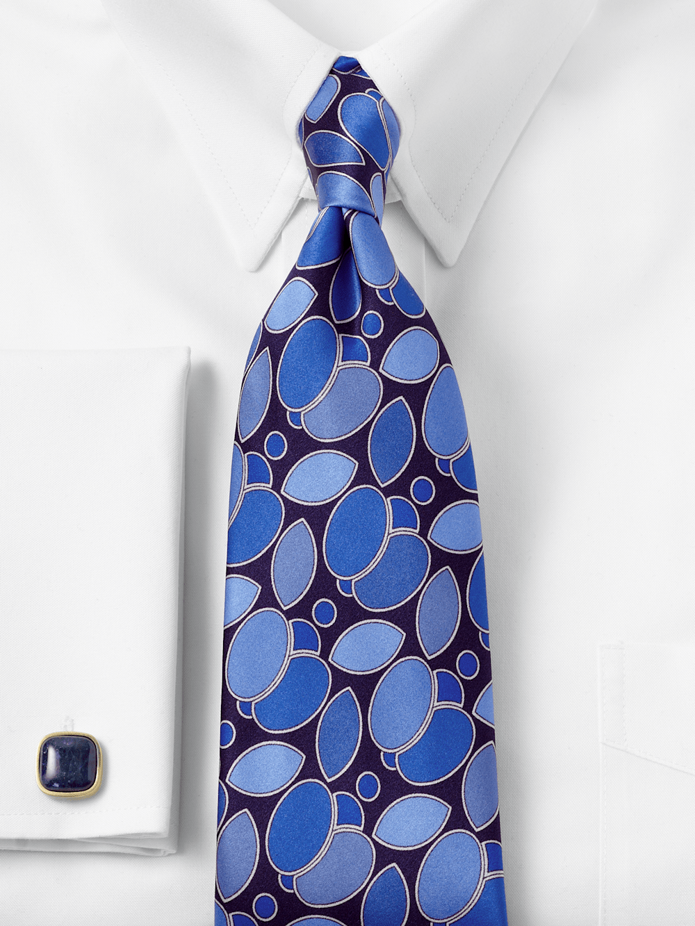 Alternate Image of Medallion Woven Silk Tie-1