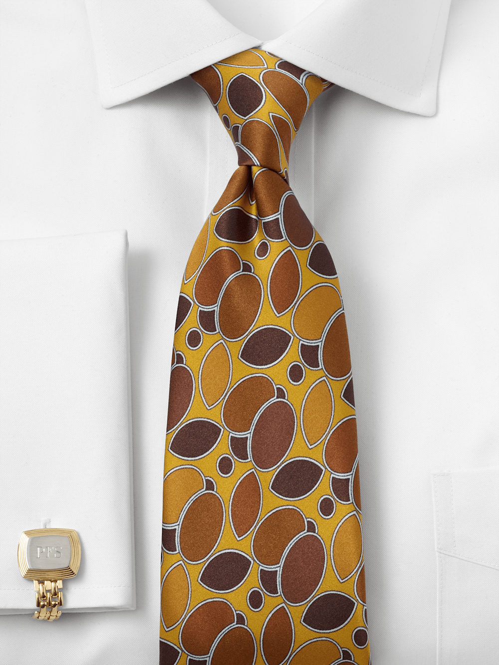 Alternate Image of Medallion Woven Silk Tie-1