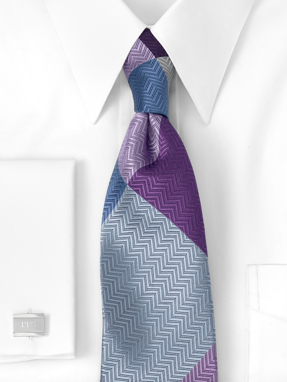 Alternate Image of Patchwork Woven Silk Tie-1