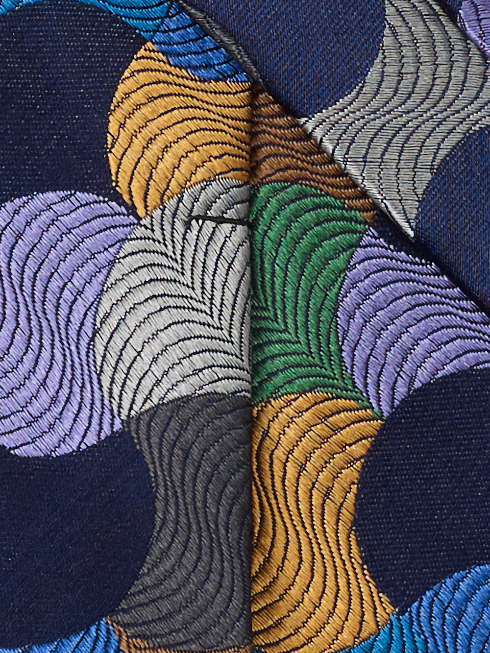 Alternate Image of Geometric Woven Silk Tie-3