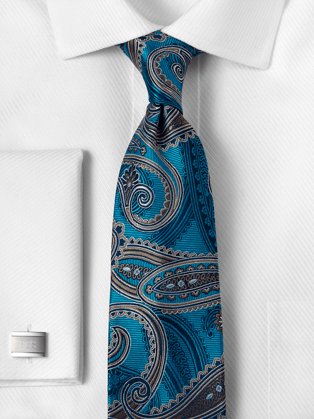 Alternate Image of Paisley Woven Silk Tie-1