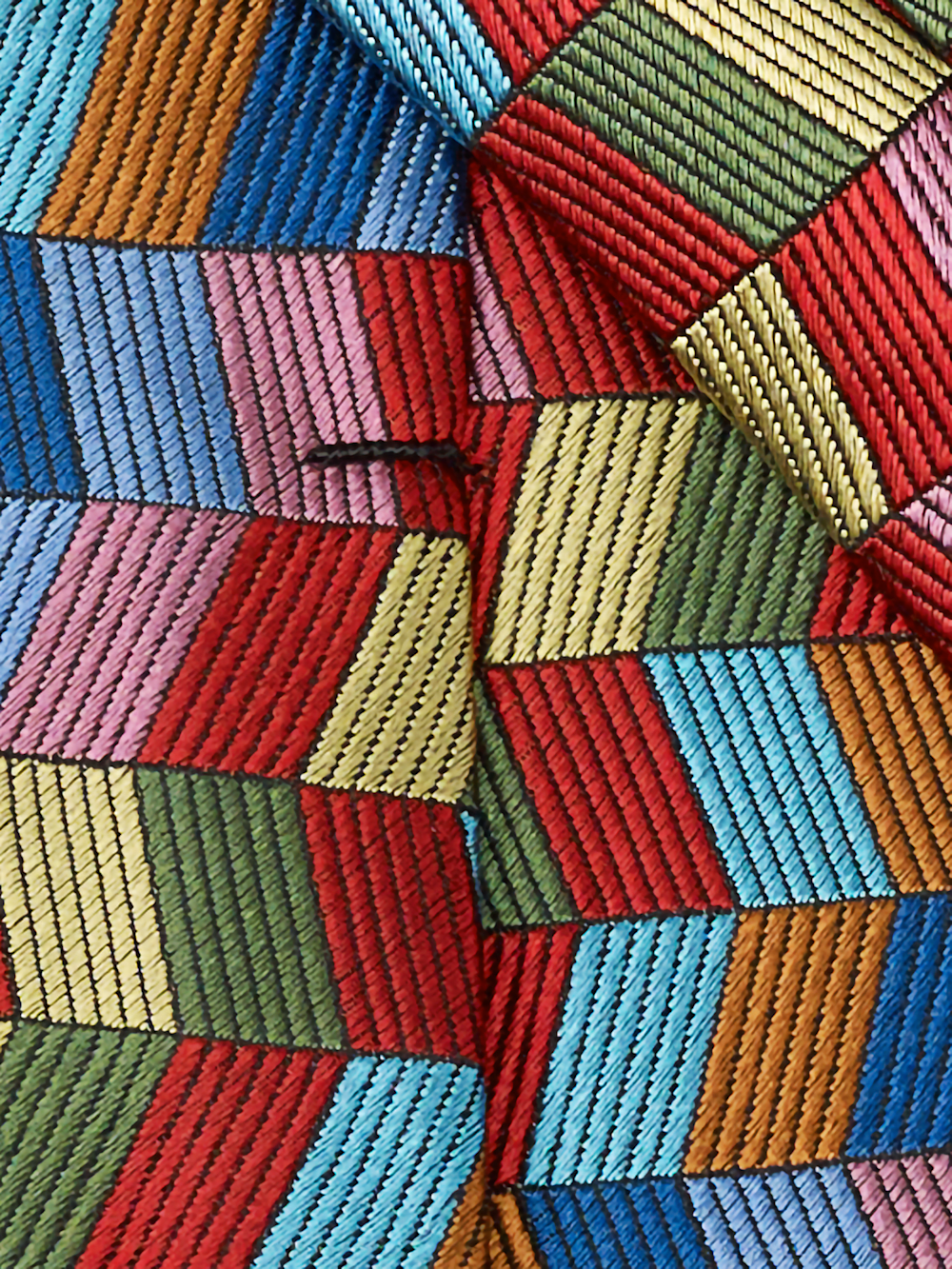 Alternate Image of Geometric Woven Silk Tie-3