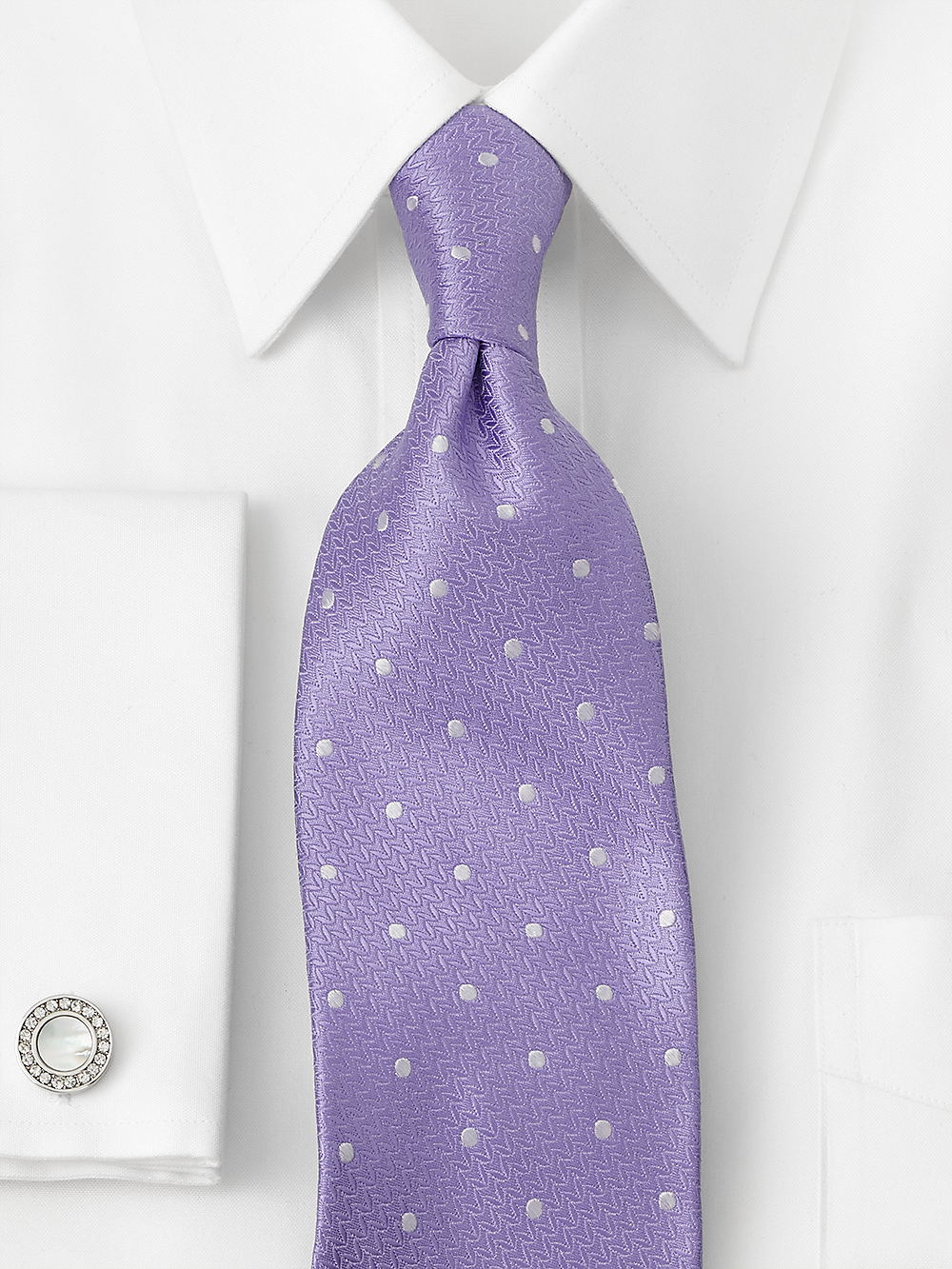 Alternate Image of Dot Woven Silk Tie-1