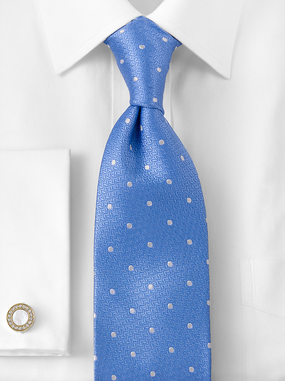 Alternate Image of Dot Woven Silk Tie-1