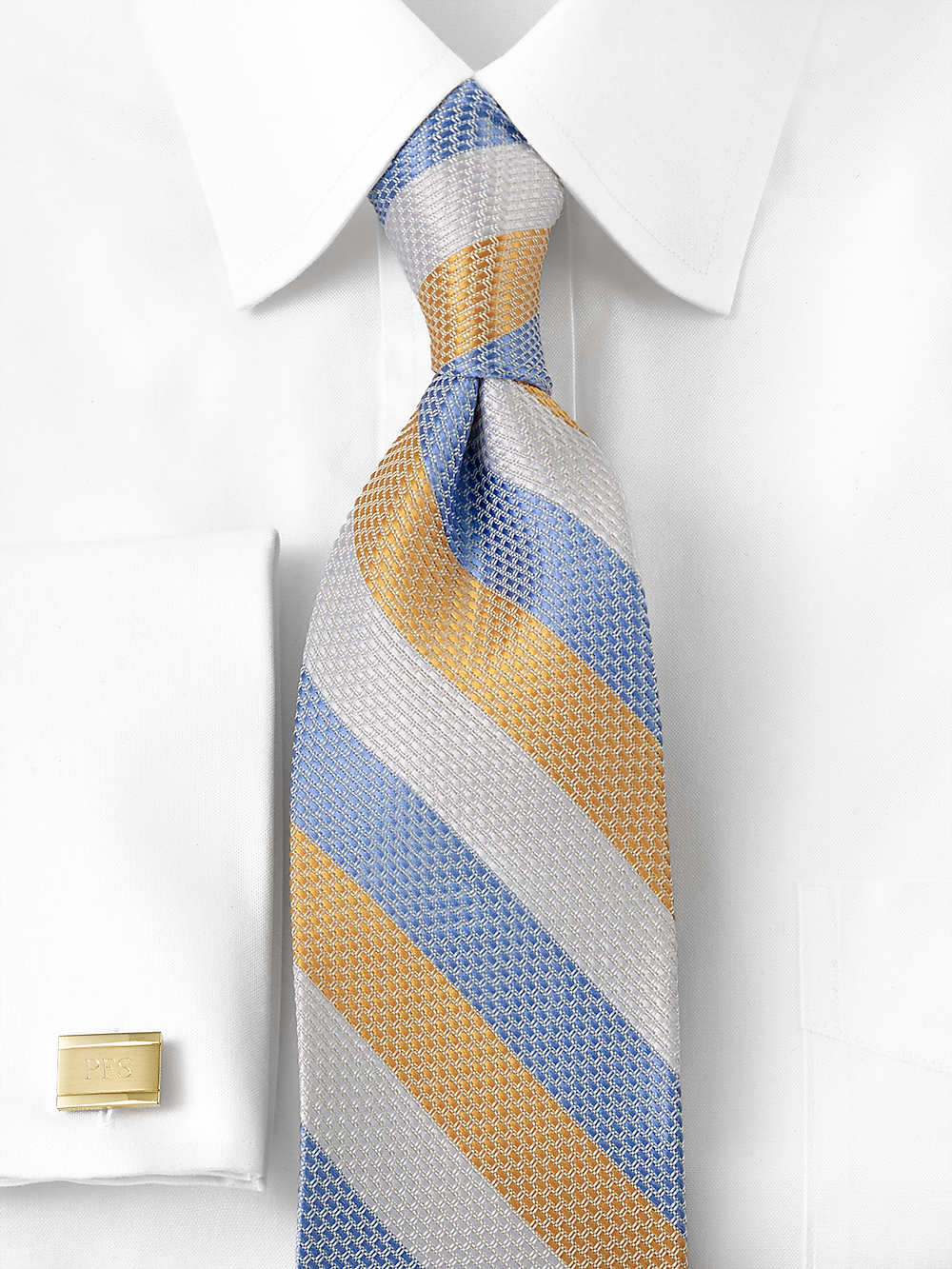 Alternate Image of Stripe Woven Silk Tie-1